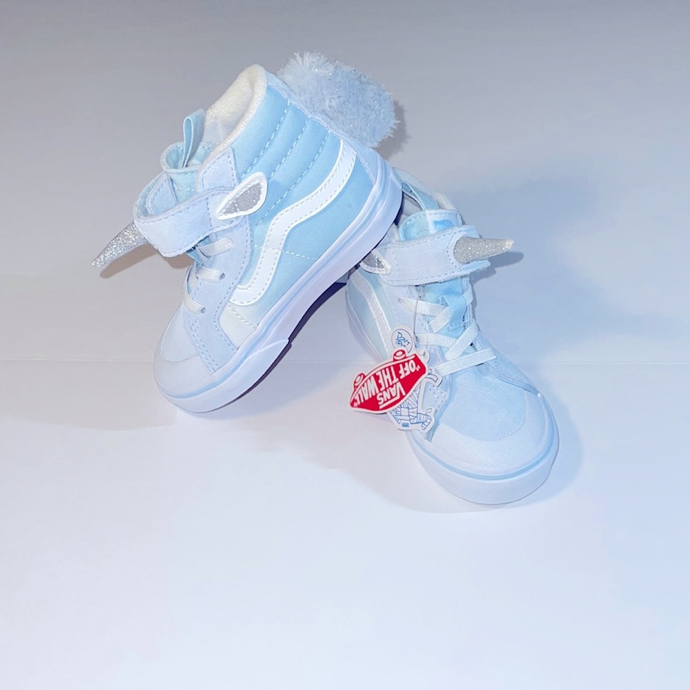 Faux Fur Unicorn High Top Vans